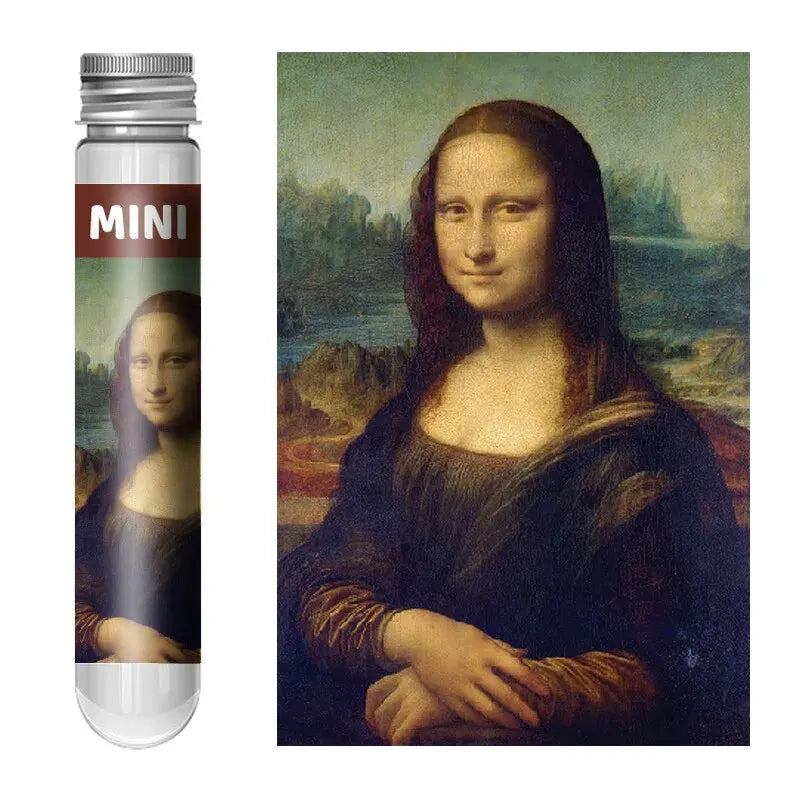 150pcs Test Tube Jigsaw Puzzle World Famous Painting Van Gogh The Starry Night Christmas Gift - Mona Lisa