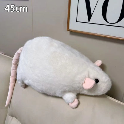 Cute 30/45/90cm Mouse Doll Plush Oversized Flower Branch Rat Doll Cartoon Soft Animal Figure Kids Gift Birthday