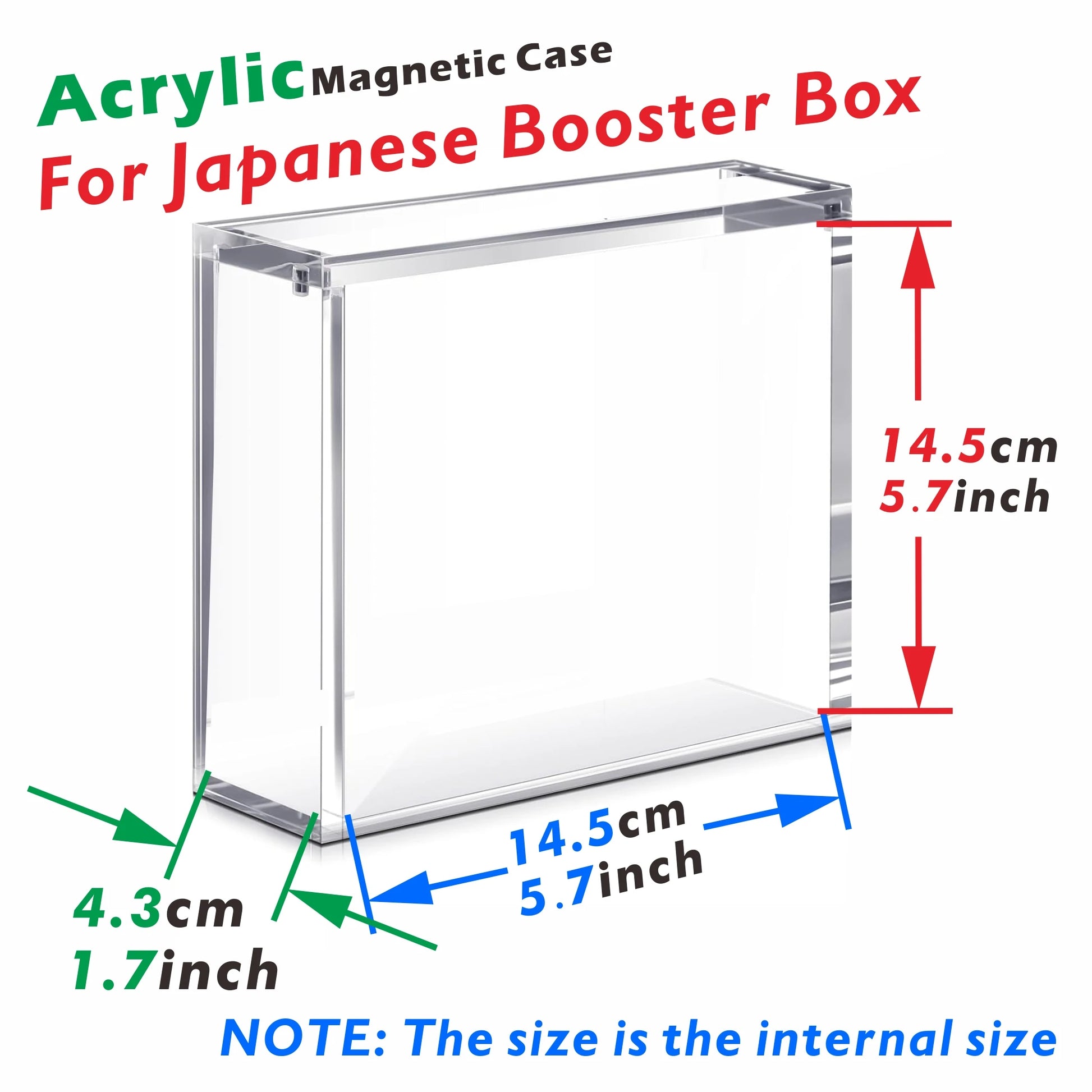 Acrylic Magnetic Display Case for Japanese Booster Box 5mm Clear Display Cases for Collectibles - Box For JapanBooster