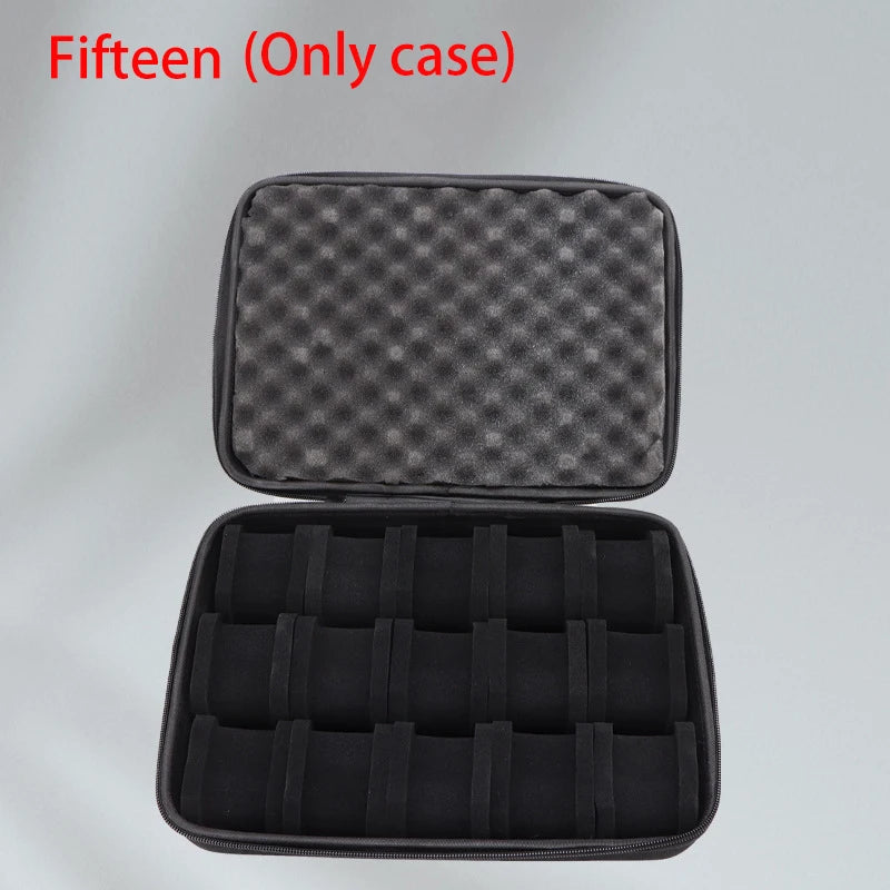Watch Box Organizer For Men or Women Watch Travel Case Portable Storage Watch Display Holder for Wristwatches and Smart Watch