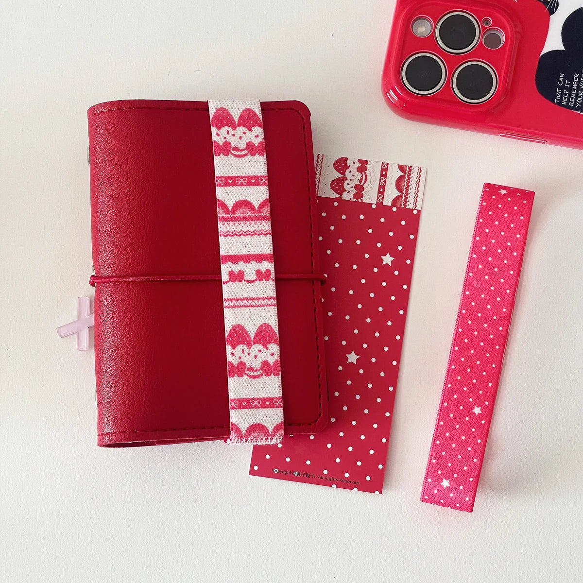 Elastic Strap for A7 M5 Planner Notebook Cute Star Decoration INS Style Storage Accessory Kawaii Straps for Scrapbooking - B5