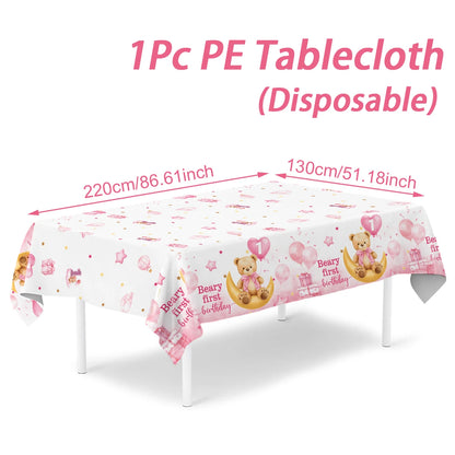 Purple Laser Disposale Tablecloth Happy Birthday Party Decoration Wedding Party Aluminum Film Table Cover Baby Shower Supplie