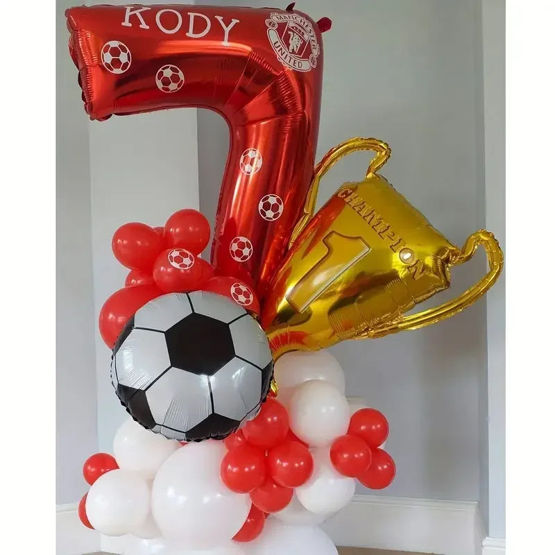 4pcs Champion Trophy Aluminum Balloon Football Basketball Anniversary Birthday Party Decoration