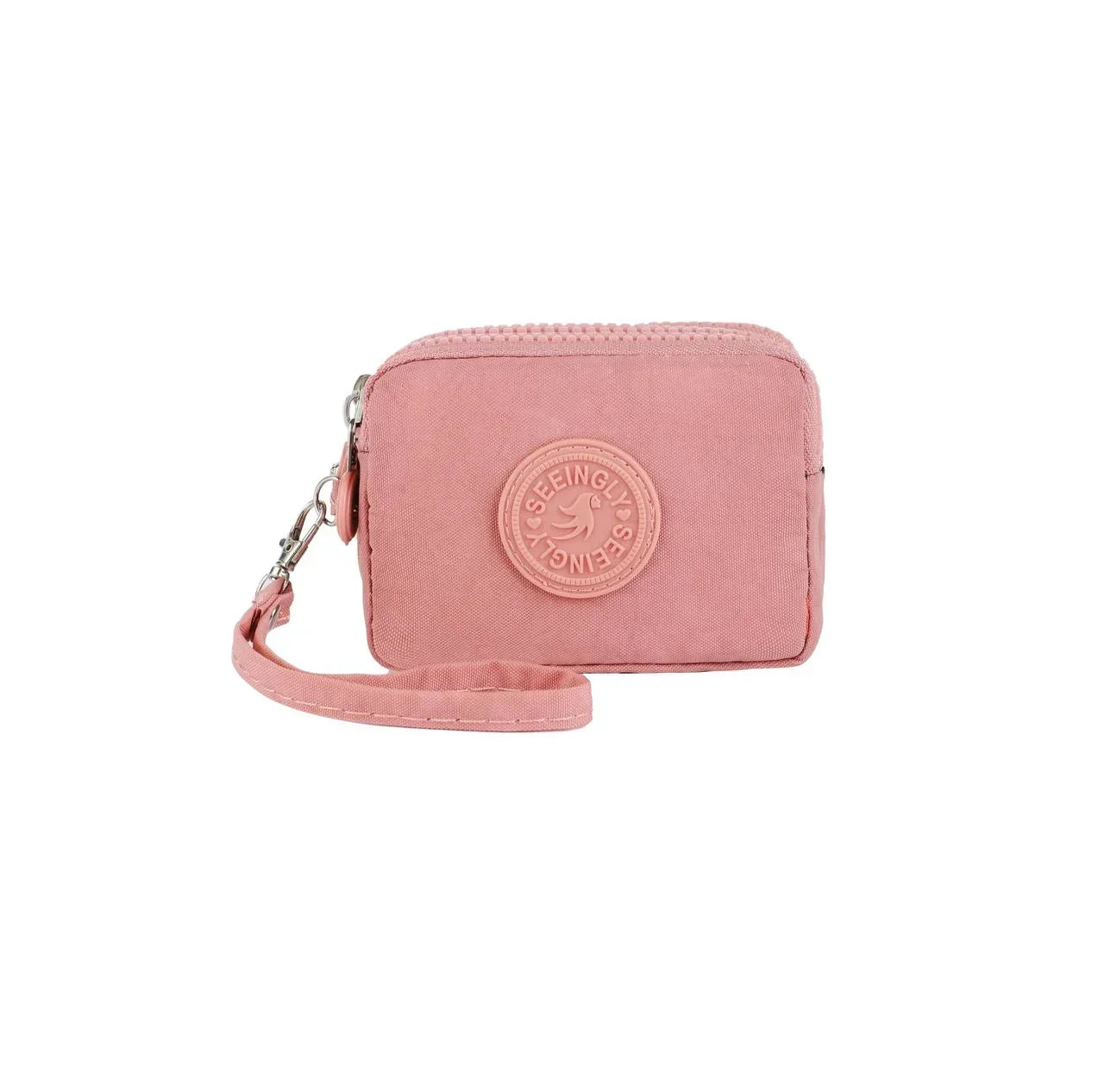 Mini Nylon Coin Purse Key Bag Women Wallets Zipper Waterproof Portable Three Layer Card Holder Female Girl Handbag Headphone 