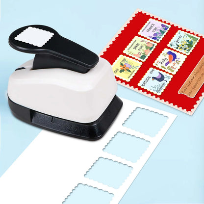 Postage Stamp Scalloped Square Paper cutter tool for crafts Hole Punchers 25mm 38mm 50mm for crafting for scrapbook cardmakin
