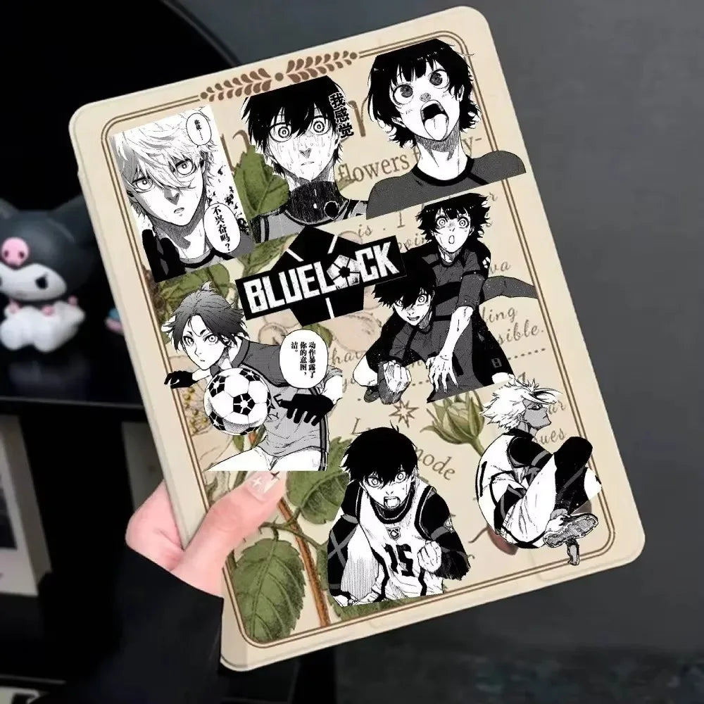 70Pcs Manga Style Blue Lock Black White Anime Sticker Nagi Seishiro Bachira Meguru Stickers Luggage Laptop DIY Sticker Toy