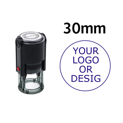 Custom Self-Inking Stamp 25/30/40/50mm Round Logo Design P Personalized Press-type Inking Stamp for Wedding Invitation Envelo