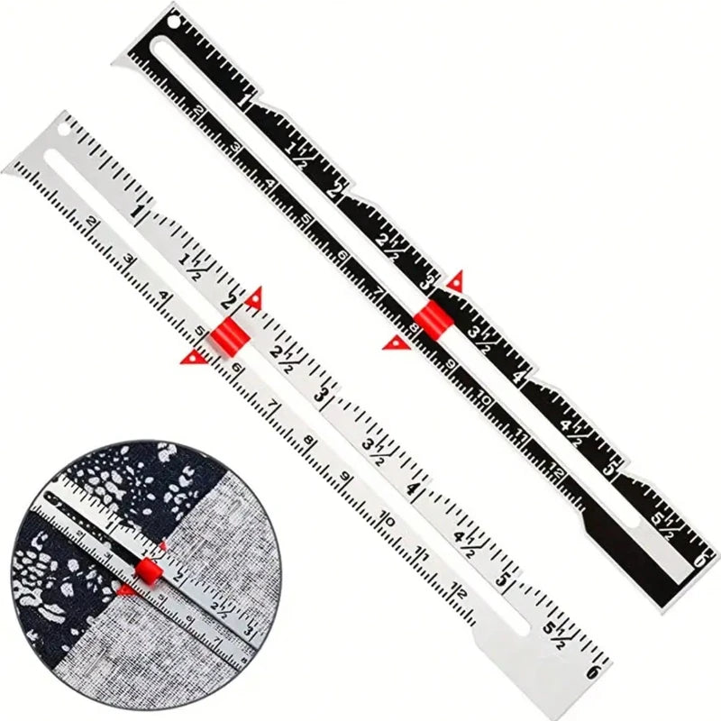 New Metal Sliding Guage Sewing Measuring Tool Sewing Guage For Quilting Sewing Sewing Accessories Sewing Notions for Crafting