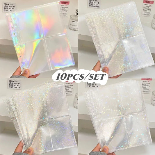 1-4 Grids Binder Photocards Photo Album Inner Page Photocard Binder Photo Sleeve A5 Kpop Photo Binder Background Paper 포토카드 바