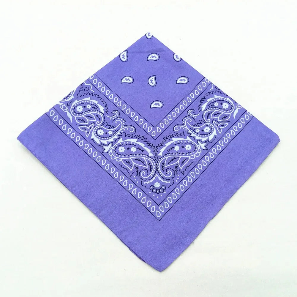 Unisex Men Women Bandana Hairband Cowboy Mens Biker Sports Headwear Wrist Hairwrap Single Sided Head Wrap Scarf Paisley - Lig