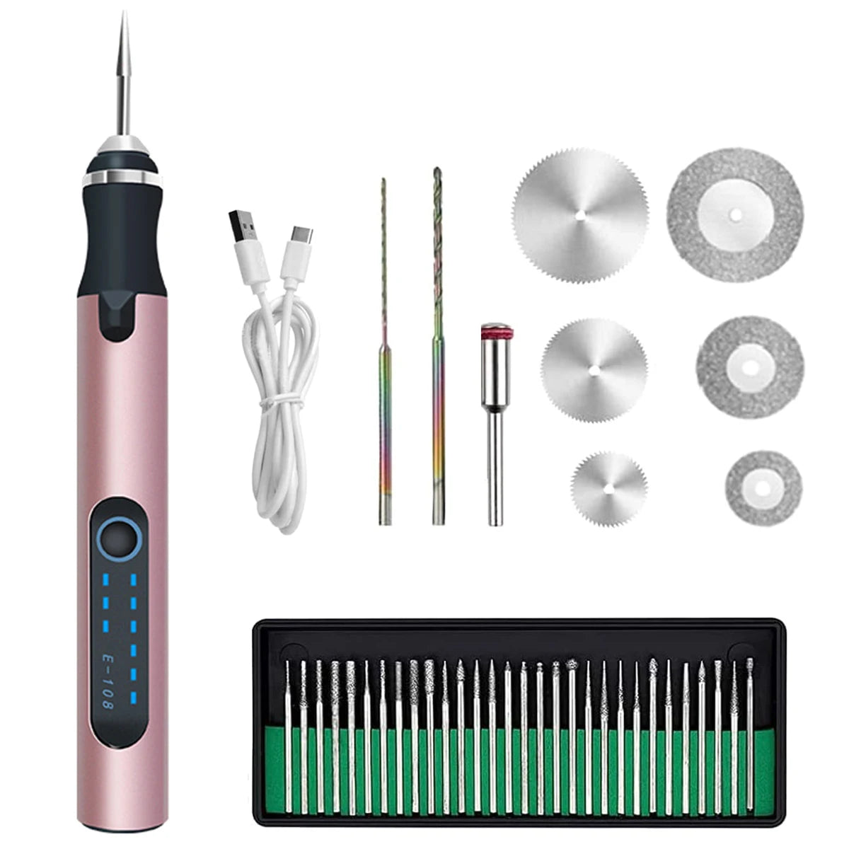 Engraving Machines Mini Electric Engraver Etching Pen Cordless Rotary Tool for Jewelry Glass Wood Ceramic Metal Plastic