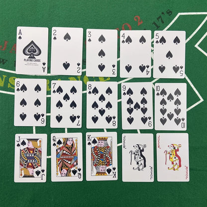 Playing Cards Plastic Baccarat Texas Hold'em Poker 58mm(2.28inch)*88mm(3.46inch) PVC Pokers Board Game Waterproof Wearable Ca