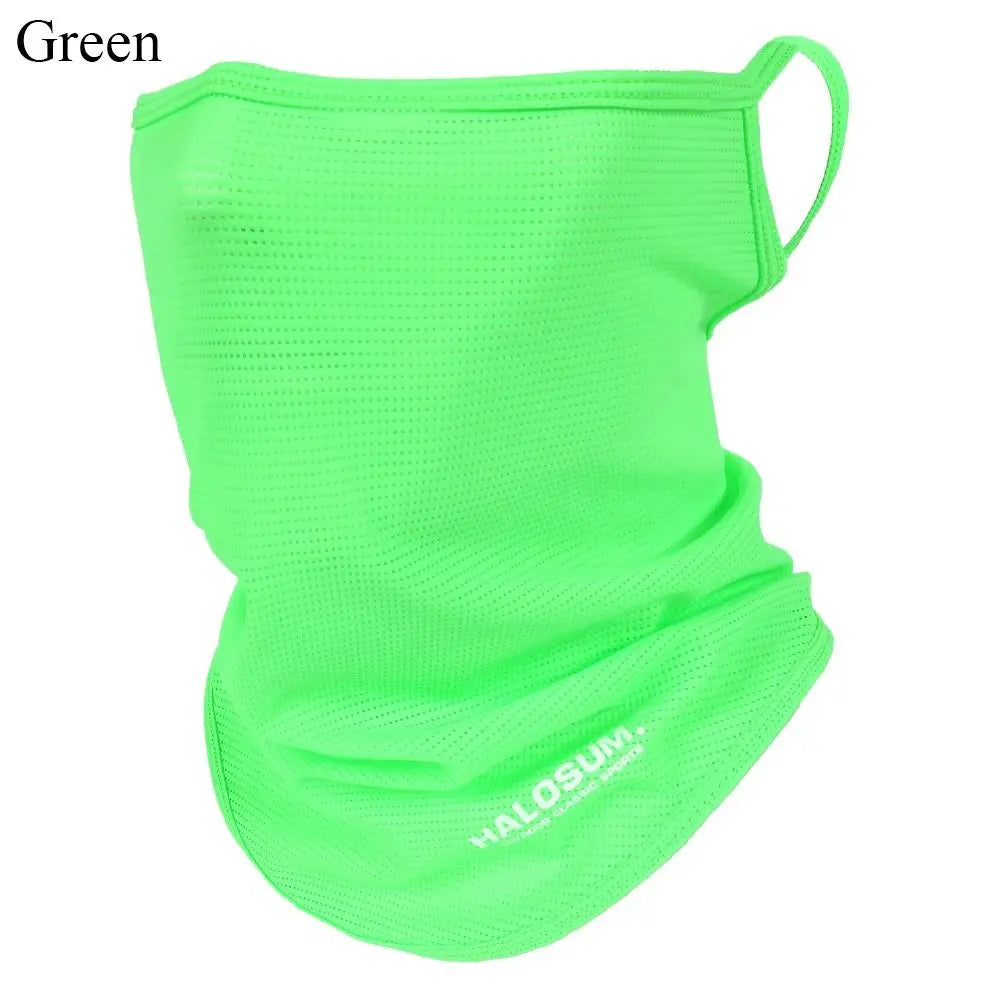 Full Face Mask Balaclava Breathable Sun UV Protection Summer Ice Silk Sun Protection Bike Mask Motorcycle Scarf Neck Gaiter