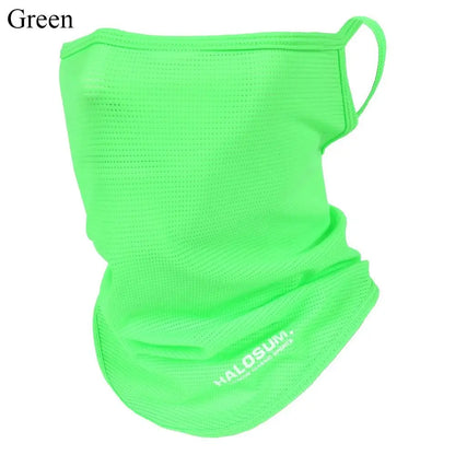 Full Face Mask Balaclava Breathable Sun UV Protection Summer Ice Silk Sun Protection Bike Mask Motorcycle Scarf Neck Gaiter