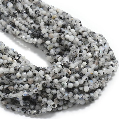 2 3 4mm Faceted Tiny Beads Natural Aquamarine Lapis Lazuli Tourmaline Amethyst Stone Beads for Jewelry Making Diy Accessories