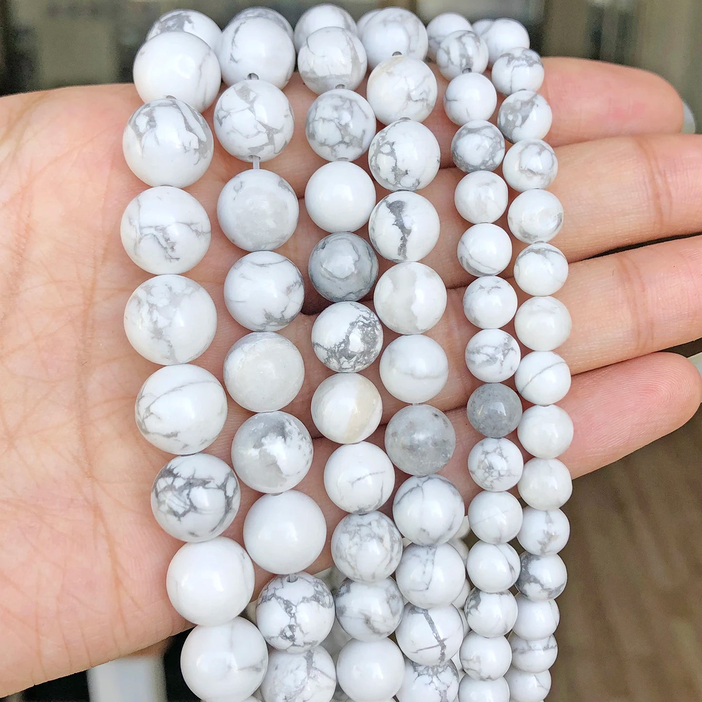 4-14mm Natural Black Volcanic Lava Stone Round Beads 15" Pick Size For Jewelry Making diy Bracelet