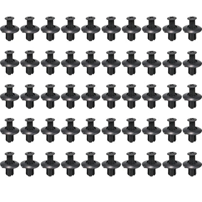 8mm Plastic Rivets Fasteners Screw Car Bumper Fender Black Rivet Car Fastener Clips for Toyota Focus Kia Nissan Yamaha