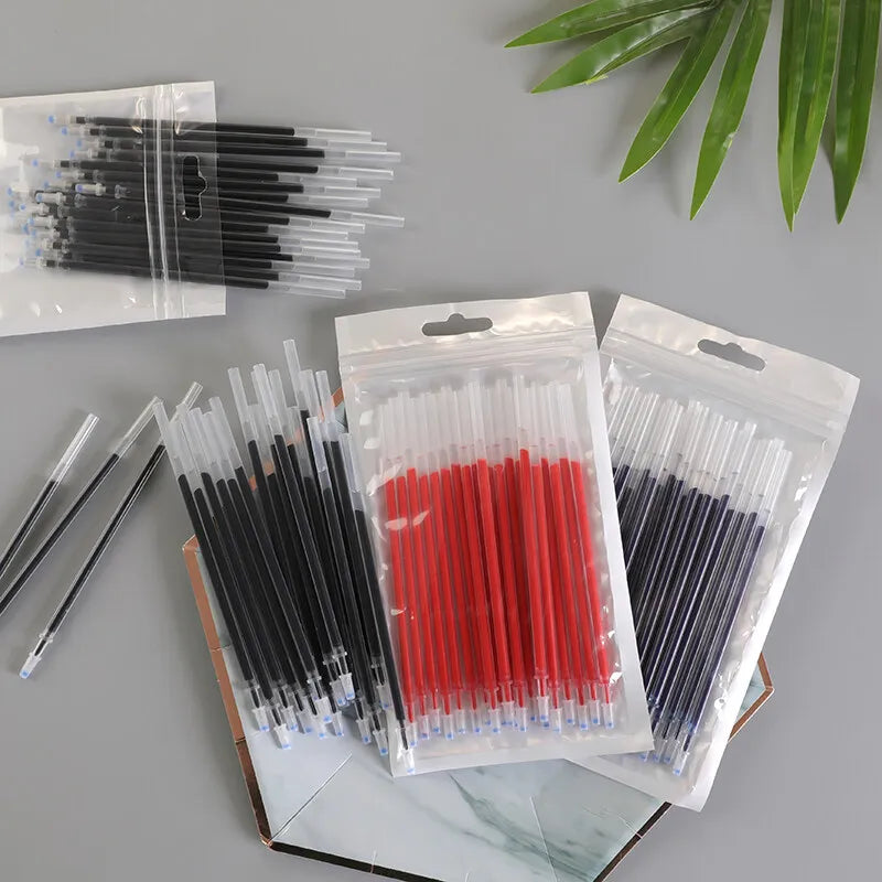 3 Gel Pens + 20 Refills Set 0.5mm Black Blue Red Ink Journal Writing School Supplies Stationery