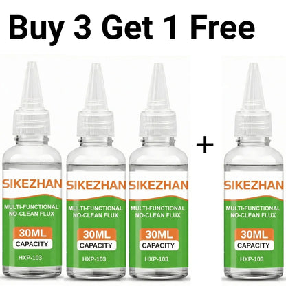 Stainless Steel Liquid Soldering Flux No-Clean Welding Fluid for Nickel Copper Iron 18650 Battery PCB Repair - 4PCS