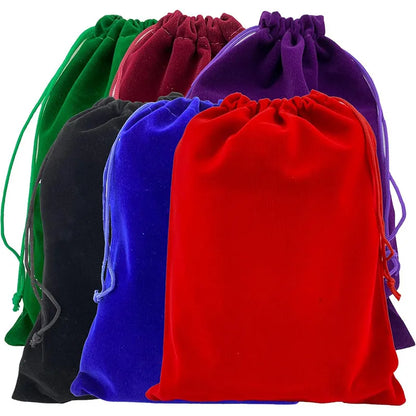 10/5/2PCS Velvet Drawstring Bags Satin Gift Bags Velvet Cloth Jewelry Pouches Wedding Favor Drawstring Bag Christmas Bag 5-5C