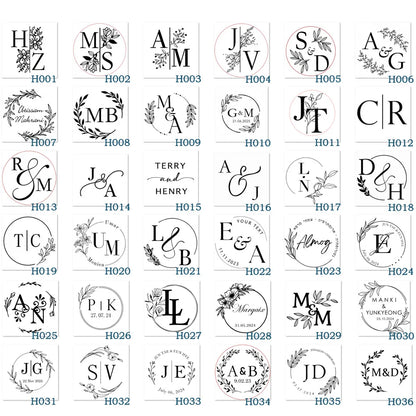 Embosser Stamp LOGO Customized Wedding Library Book Private Seals Customization Envelope Party Invitation Embossing Stamps DI