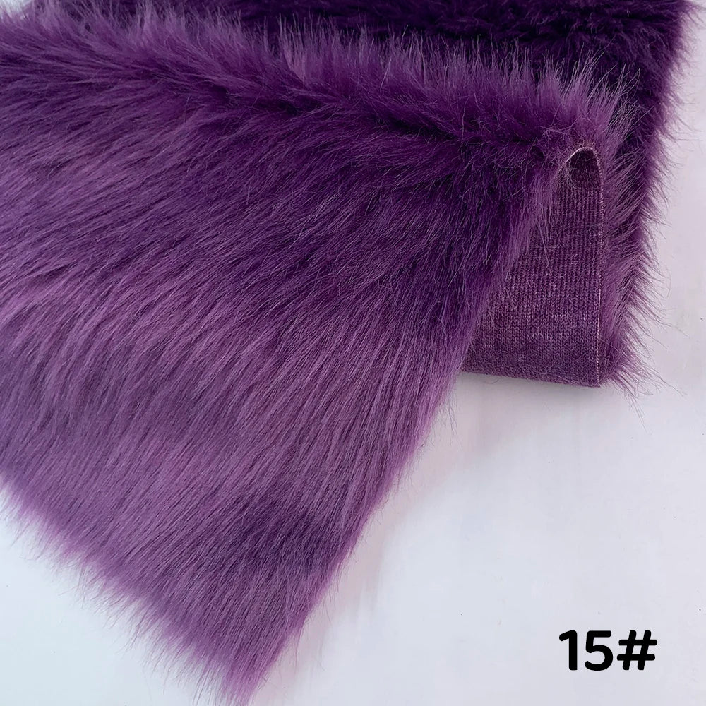 Fur Imitate Fabric 30x50cm Polyester Fiber Medium Thickness Woven Technics 2.5cm Long Fur Fabric Cosplay Fursuit Fur Material