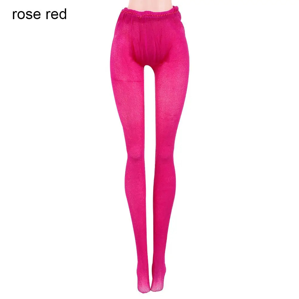 Suits 1/6 Doll Silk Stockings Mini Fishnet Tights Bottoms Socks Elastic leggings Miniature Pantyhose Dolls Accessories Girl G
