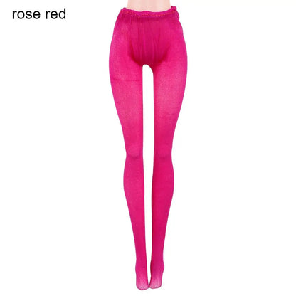 Suits 1/6 Doll Silk Stockings Mini Fishnet Tights Bottoms Socks Elastic leggings Miniature Pantyhose Dolls Accessories Girl G