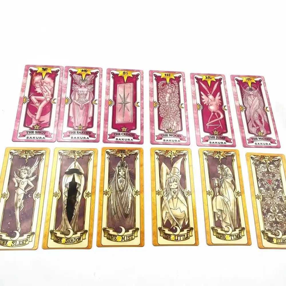 Anime Cosplay Card Captor Sakura KINOMOTO Clow Cards Tarot Prop Paper Poker Card Funny For Family Friend Party Xmas Accessori