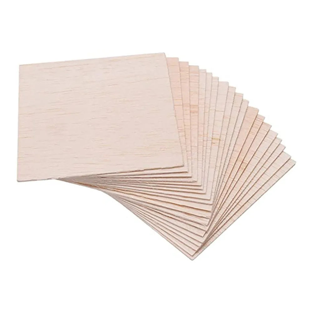 5 pcs Balsa Wood Sheets ply 80/90/100mm long 100mm wide 0.75/1/1.5/2/2.5/3/4/5/6/7/8/9/10mm thick for Craft DIY Project