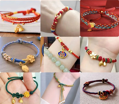 NEW 0.4/0.8/1.0/1.5mm Nylon Cord Thread Chinese Knot Macrame Cord Bracelet Braided String DIY Tassels Beading Shamballa Threa