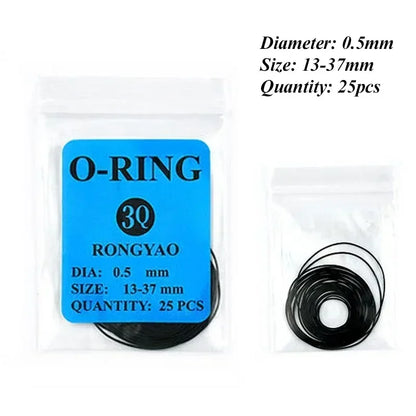 Watch Back O-Ring Case Waterproof Oil Box Watch Crown O-Ring Gasket Silicone Grease Seal Lubricant Repair Tool - B-0.5