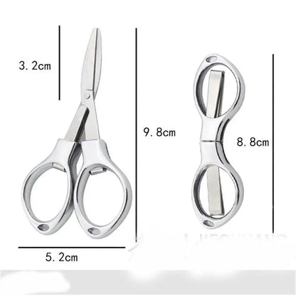 Foldable Stainless Steel Vintage Scissors Sewing Fabric Cutter Embroidery Cute Scissors Tailor Scissor Thread Sewing Tools NE