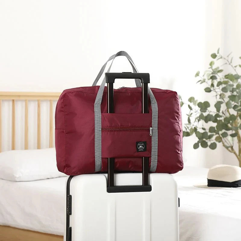 Foldable Travel Duffel Bag for Airlines Carry on Bag for Women and Girls Lightweight Large Capacity Sports Weekend Trip Overn