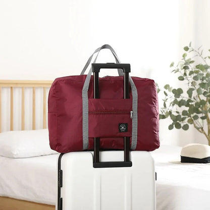 Foldable Travel Duffel Bag for Airlines Carry on Bag for Women and Girls Lightweight Large Capacity Sports Weekend Trip Overn