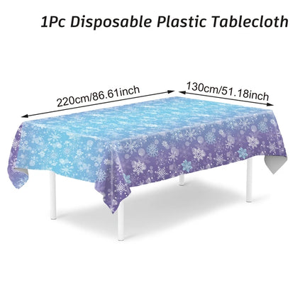 Disposable Christmas Tablecloth Merry Christmas Decors for Home 2024 Table Cover Xmas Ornament Navidad Natal New Year Gift 20