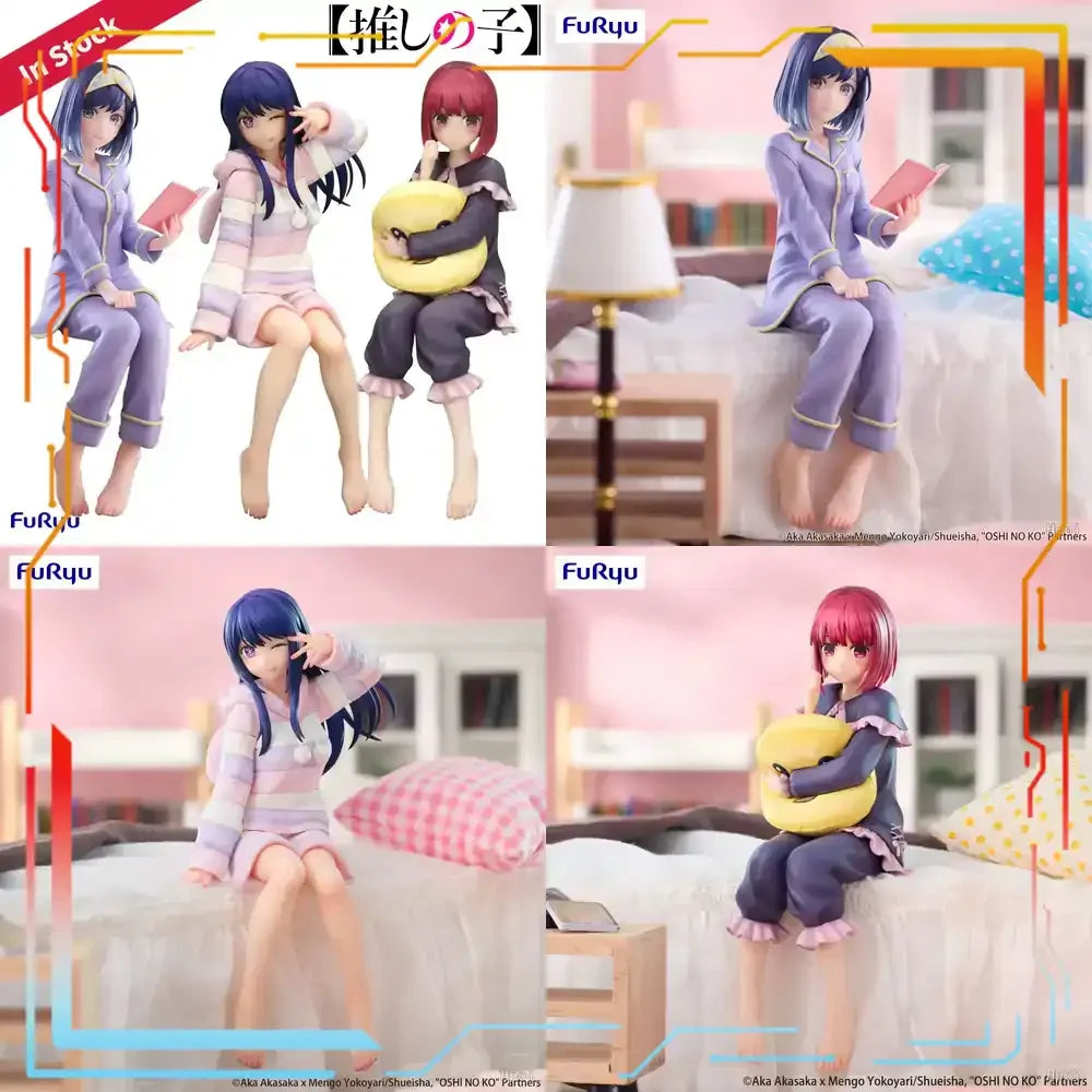 FuRyu Oshi no Ko Kurokawa Akane Hoshino Ai Arima Kana Pre-Painted Noodle Stopper Figure Collectible Toy for Fans Official