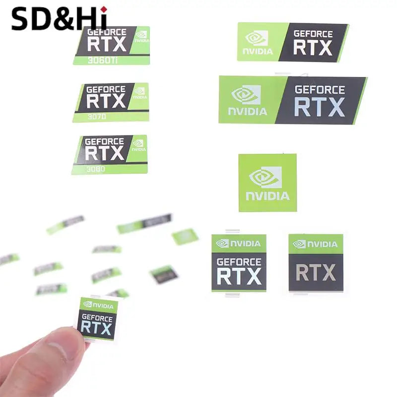 Laptop Graphics Card Label Laptop Desktop Label For Computer PC Laptop Accessories RTX 3090TI 3080TI 3070 3060 Desktop Sticke