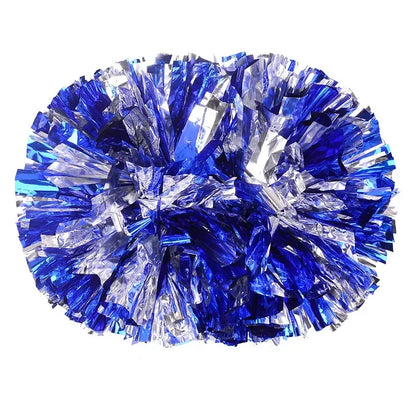 1pc Cheerleading Pom Poms with Handle Cheer Balls Big Gold Silver Red Yellow Blue Hand Dance Pompoms Accessories for Women Ki
