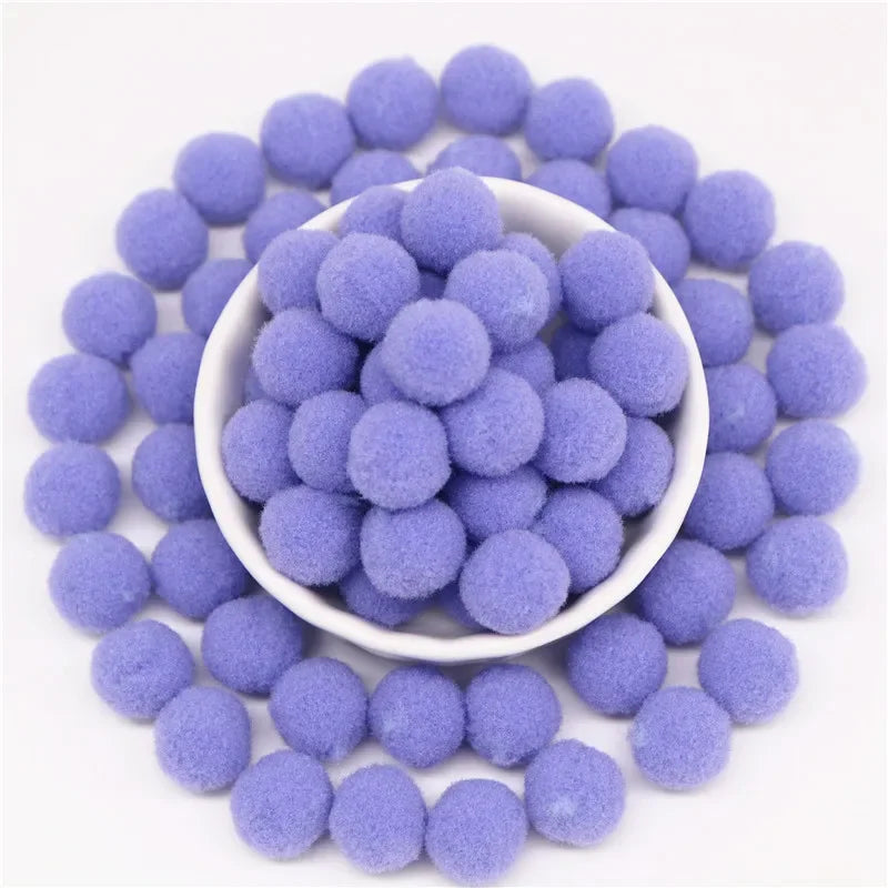 Pompon Balls 8mm 10mm 15mm 20mm 25mm 30mm Fluffy Pompoms Crafts Pompom Diy Handmade Kids Toy Wedding Decoration Craft Supplie