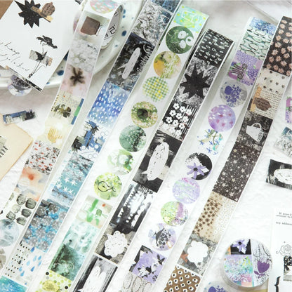 Journal GO 2.5x200cm Random Splicing Tape Sticker for Planner Collage Junk Journal diy Masking Tape Scrapbooking Decor Sticke