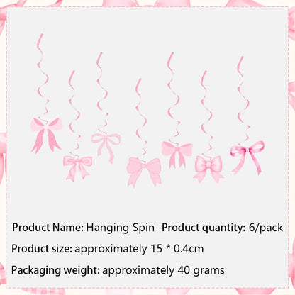 10pcs Pink Bow Cupcake Topper Pink Bow Birthday Decor Coquette Themed Party Decoration Bridal Shower Cake Topper Bow Party De