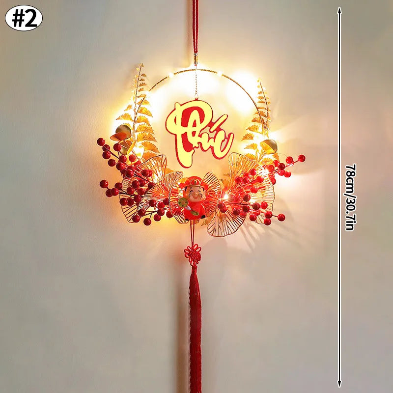 Vietnamese Spring Festival Decorations Paper Flowers Hanging Ornament 2026 New Year Home Decoraitons Room Wall Decor - S17