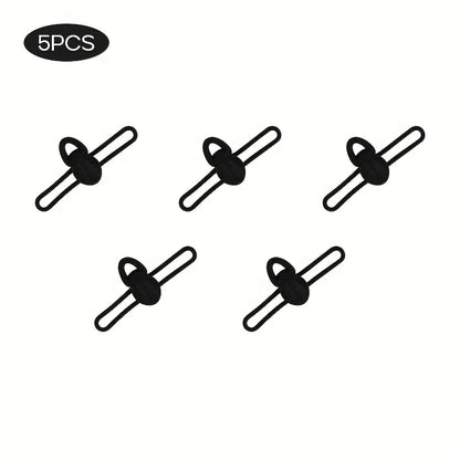 5pcs/bag High Elasticity Silicone Fishing Bait Hook Fixer Lightweight Anti-Slip Fishing Rod Hook Clip