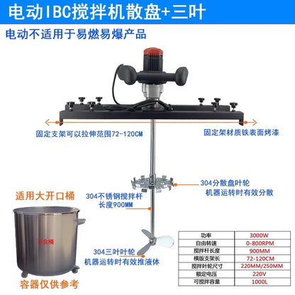 Mixing paint, ink, liquid dispersion mixer