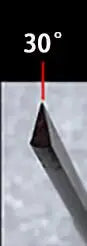 Jewelry Engraving Knives Triangle Graver Metal Engraving Blades Jewellery Tools Pneumatic Carving - angle 30