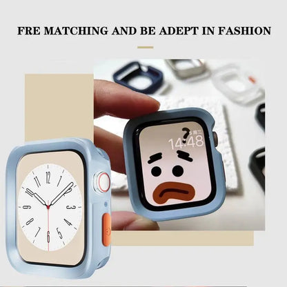 Bumper Soft Silicone Case For Apple Watch 11 10 9 8 7 6 SE 5 Anti-drop Matte Cover For iwatch 49mm 41mm 42mm 46mm 40mm 44mm 4