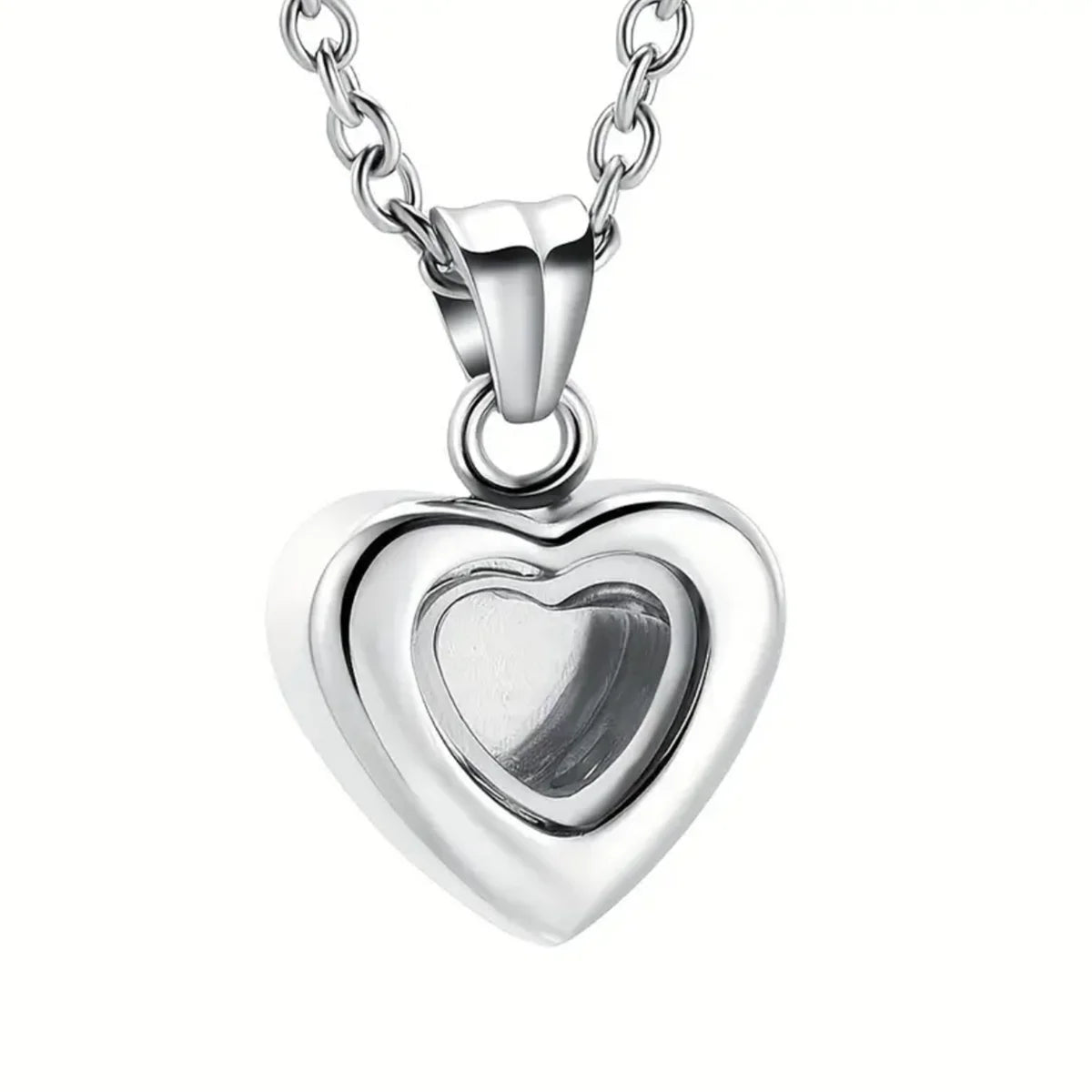 Cremation Jewelry for Ashes for Human Keepsake Stainless Steel Memorial Pendant Cremation Urn Necklace for Human Ashes - Stee