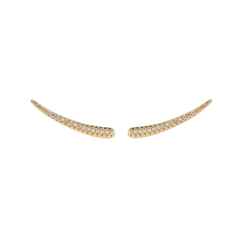 2021 gold-plated Ear Jackets Climbers Clip Earrings For Women CZ Zircon Stud Earring Earcuffs Men Jewelry