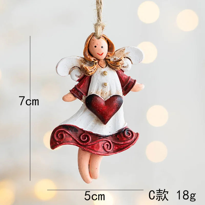 2022 Christmas Tree Decorations Christmas Resin Pendant Ornaments Home Decor DIY Kids Toys Gifts DIY Handmade Jewelry - C4